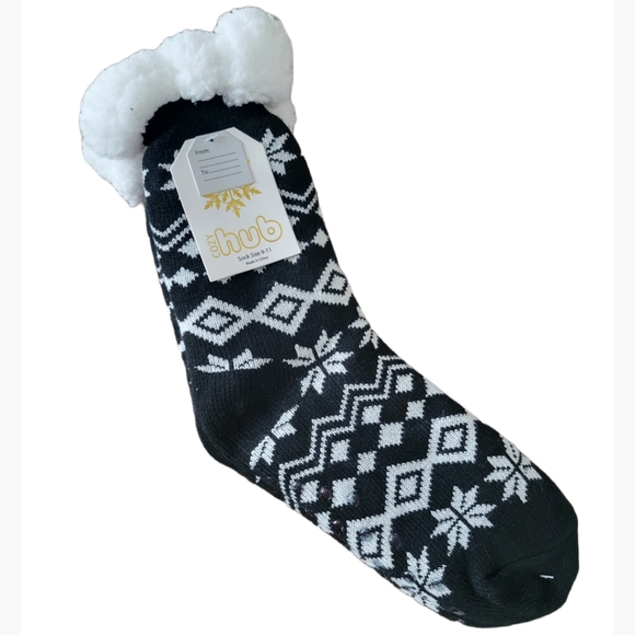 Accessories - Cozy Hub Non-Skid Sherpa Lined Slipper Socks